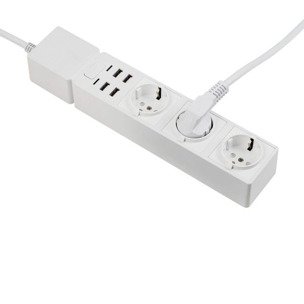 Смарт контакт Edimax SP-1123WT 3 гнезда за вътрешна употреба + 4x USB, WiFi 3