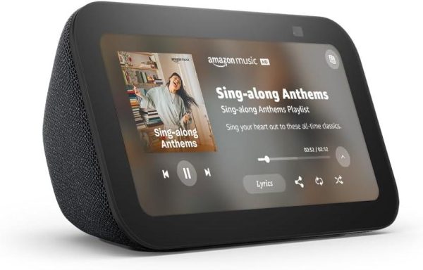 Смарт тонколона Amazon Echo Show 5, Gen 3, сензорен екран, гласов асистент, черен 1
