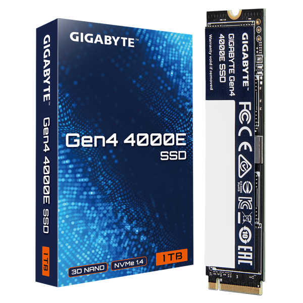 SSD Gigabyte 4000E 1TB, NVMe, PCIe 4.0 Gen4 4