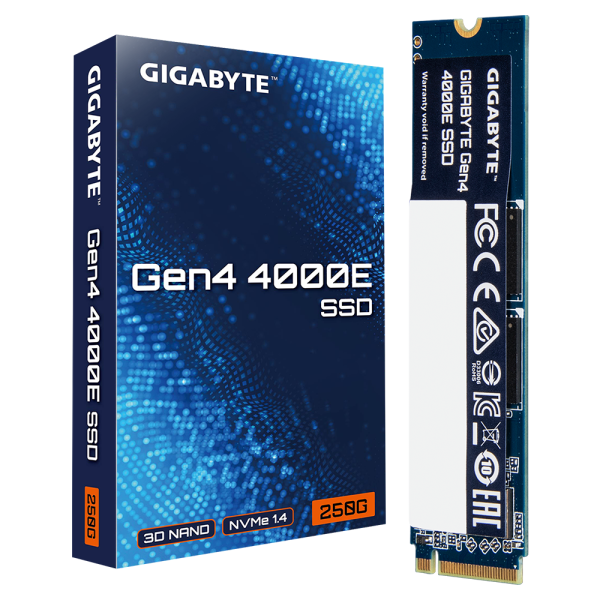 SSD Gigabyte 4000E 250GB, NVMe, PCIe 4.0 Gen4 4