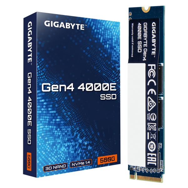 SSD Gigabyte 4000E 500GB, NVMe, PCIe 4.0 Gen4 4