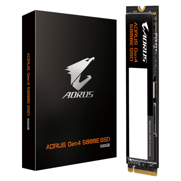SSD Gigabyte AORUS 5000E 500GB, NVMe, PCIe Gen4 7