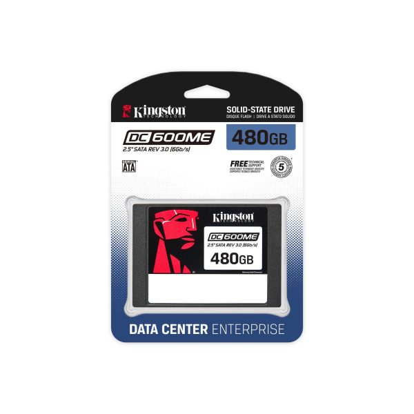 SSD Kingston DC600M SATA Enterprise 480GB - AES 256 bit 3
