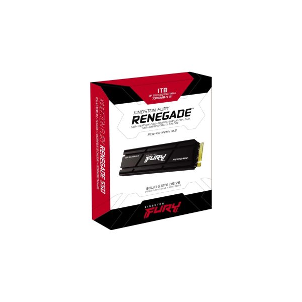 SSD Kingston Fury Renegade M.2-2280 PCIe 4.0 NVMe 1000GB, Heatsink 3