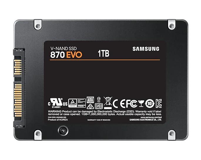 SSD SAMSUNG 870 EVO SATA 2.5”, 1TB, SATA 6 Gb/s, MZ-77E1T0B/EU 2