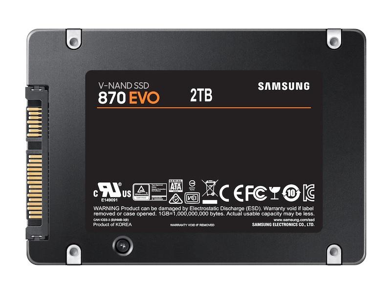 SSD SAMSUNG 870 EVO SATA 2.5”, 2TB, SATA 6 Gb/s, MZ-77E2T0B/EU 2