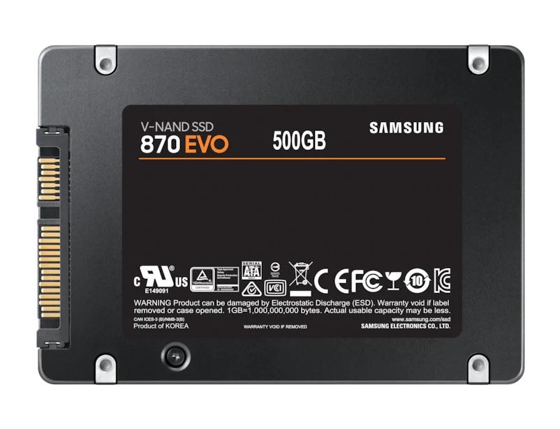 SSD SAMSUNG 870 EVO SATA 2.5”, 500GB, SATA 6 Gb/s, MZ-77E500B/EU 1