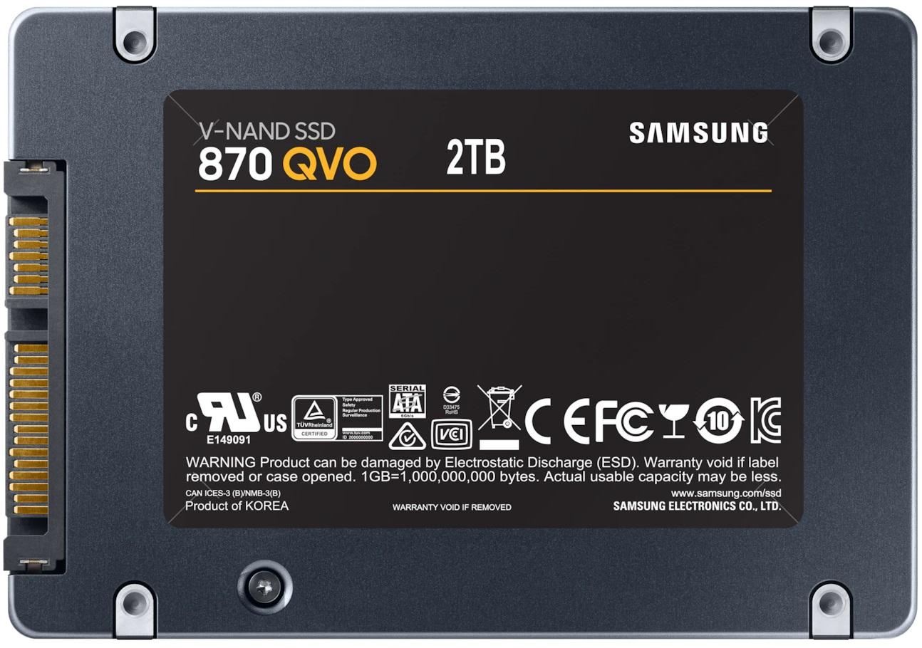 SSD SAMSUNG 870 QVO, 2TB, SATA III, 2.5 inch, MZ-77Q2T0BW 2