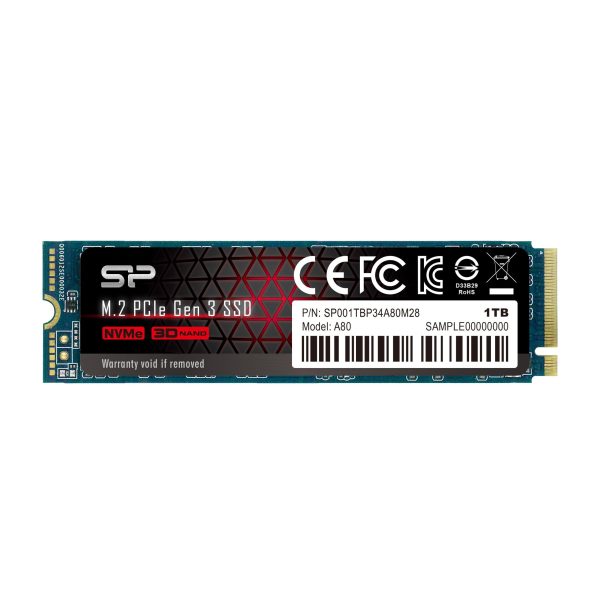 SSD Silicon Power P34A80 M.2-2280 PCIe NVMe 1TB 1