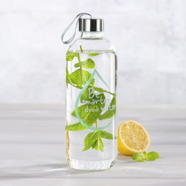 Стъклена бутилка Xavax To Go, 1л, Предпазен калъф, За напитки 2