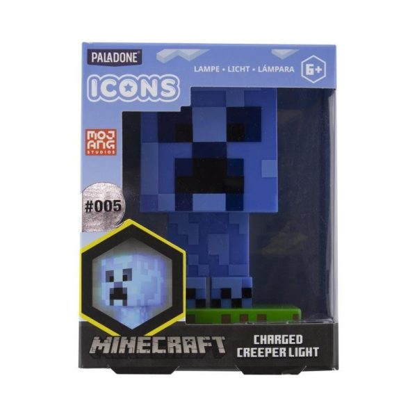 Статуетка Paladone Minecraft Charged Creeper Icon Light 4