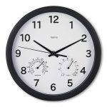 Стенен часовник "Malta", диаметър 25 см, тих, Термометър / Хигрометър 1