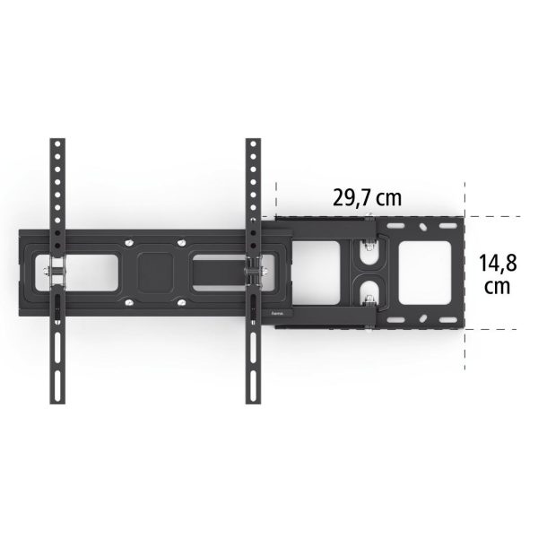 Стенна стойка Hama Fullmotion TV, 32-65", регулируема, Черна 9