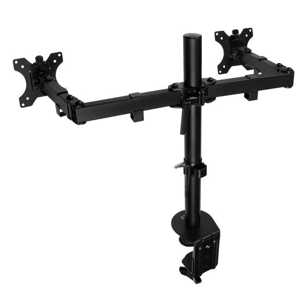 Стойка за 2 мониторa ACT AC8302, за бюро, Регулируема, 32", 2x8 кг, Черна 2