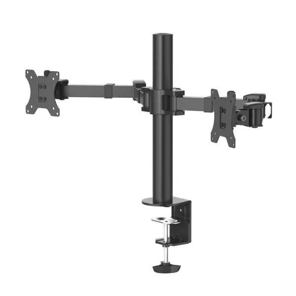 Стойка за 2 монитора за бюро HAMA Регулируема, 13" - 35", 15 кг, Swivel/Tilt, Черна 5