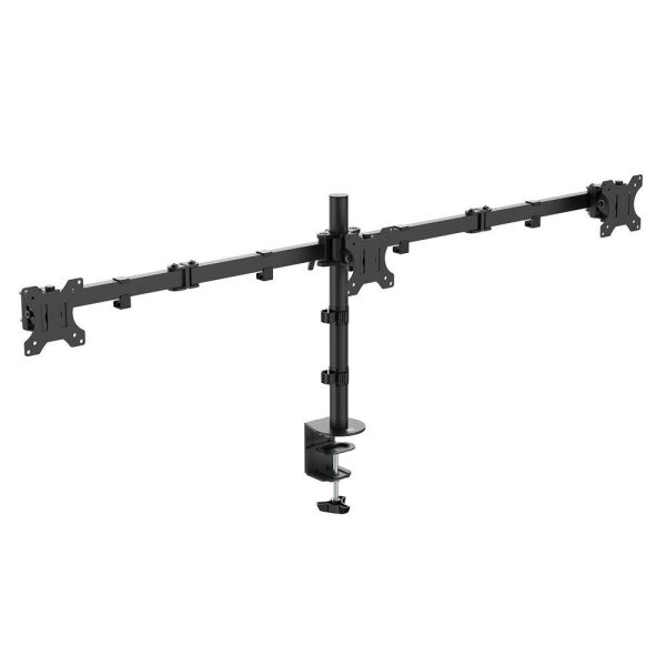 Стойка за 3 мониторa ACT AC8303, За бюро, Регулируема, 27", 21 кг, Черна 2