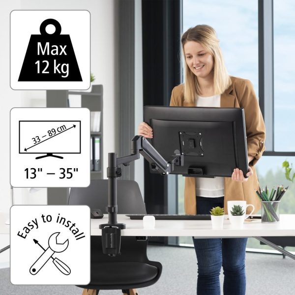 Стойка за монитор за бюро HAMA, Регулируема, 13"-35", 118496 11