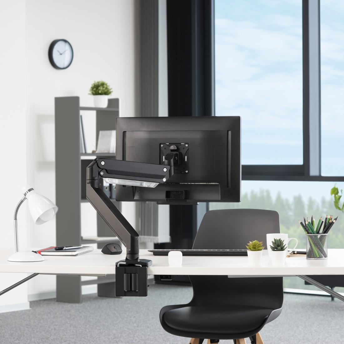 Стойка за монитор за бюро HAMA, Регулируема, Амортисьор, 13" - 35", 15 кг, Черна 11