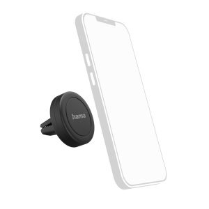 Стойка за телефон Hama Magnet, За кола, Въртене на 360 градуса, Черен 1