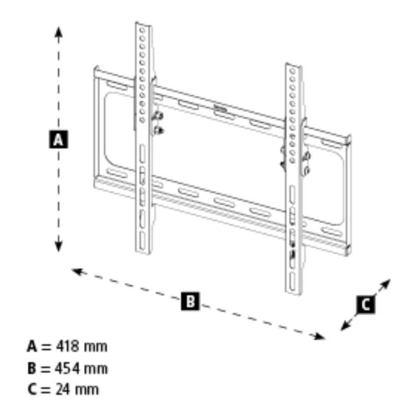 Стойка за TV Hama TILT, 191 см (75"), Черна 13