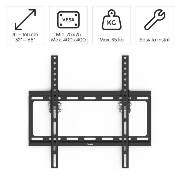 Стойка за TV Hama TILT, 191 см (75"), Черна 7