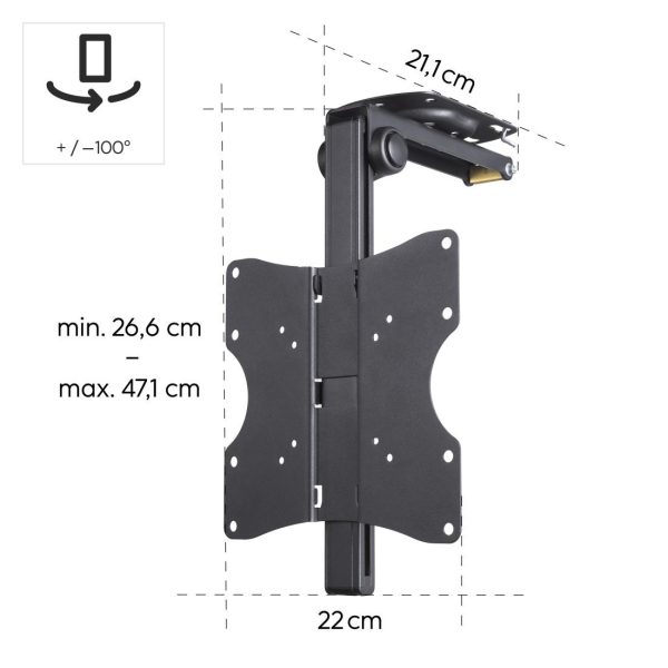 Стойка за TV за монтаж на таван, 117 cm (46") , до 20 кг, 220876 13