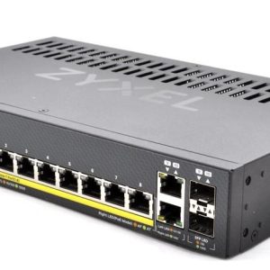 Суич 8-портов ZyXEL GS1920-8HPV2, Gigabit, управляем, PoE 1