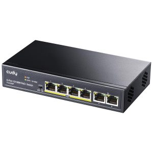 Суич Cudy FS1006P, 6 портов, 10/100, PoE+ Switch 1