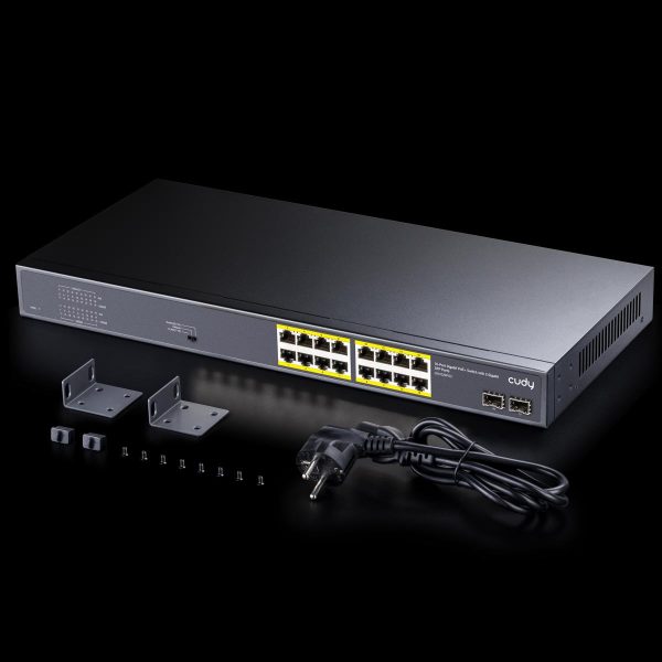 Суич Cudy GS1020PS2, 16 x Gigabit PoE, 2 x Gigabit SFP 4