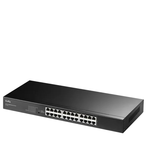 Суич Cudy GS1024L, 24x порт, 10/100/1000, за 19" шкаф, метален 3