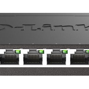 Суич D-Link DGS-108/E, 8 портов, 10/100/1000, Gigabit, метален корпус 1