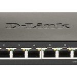 Суич D-Link DGS-1100-08V2, 8 портов 10/100/1000 Gigabit Smart Switch, управляем 1