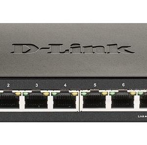 Суич D-Link DGS-1100-08V2, 8 портов 10/100/1000 Gigabit Smart Switch, управляем 1