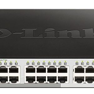Суич D-Link DGS-1210-16/E, 16-портов 10/100/1000 Gigabit Smart Switch including 4 Combo 1000BaseT/SFP, управляем, за монтаж в шкаф 1
