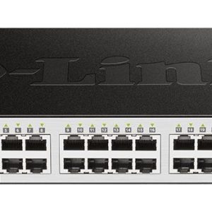 Суич D-Link DGS-1210-28, 28-портов 10/100/1000 Gigabit Smart Switch including 4 x 1000Base-T /SFP ports, управляем, за монтаж в шкаф 1