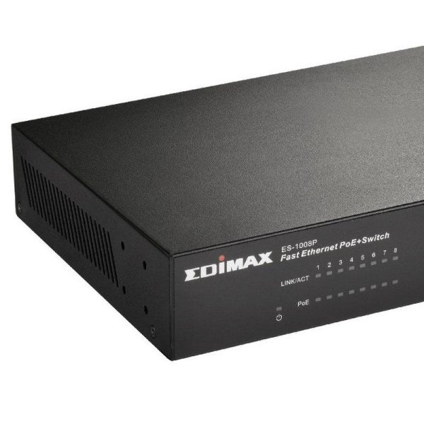 Суич EDIMAX ES-1008P, 8 PoE порта, 10/100Mbps 2