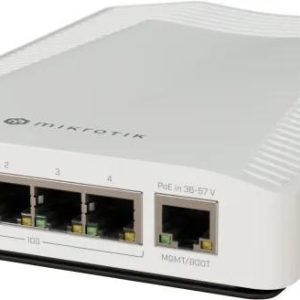 Суич MikroTik -CRS304-4XG-IN, 1 x Gigabit Ethernet ports, 4 x 10G, PoE in:802.3af/at 1