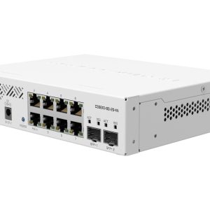 Суич MikroTik CSS610-8G-2S+IN, 8 x Gigabit Ethernet ports, 2 x SFP, PoE in 1