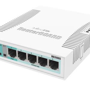 Суич MikroTik RB260GS CSS106-5G-1SR2, 10/100/1000Mbit, 128 KB, PoE, SwOS 1