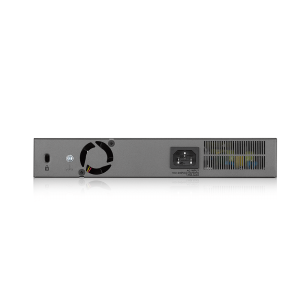 Суич ZyXEL GS1350-12HP, 12-портов, Gigabit, Управляем, PoE 130W 3