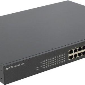 Суич ZYXEL GS1900-24HP, 24 портов управляем PoE, за монтаж в шкаф 1