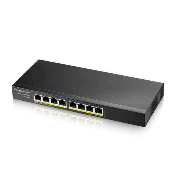 Суич ZyXEL GS1915-8EP, 8-портов, Gigabit, Управляем, PoE 3