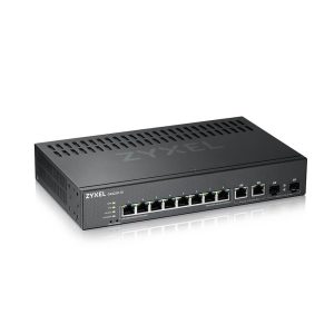 Суич ZYXEL GS2220-10, 10 портов управляем L2, 8x Gigabit + 2x Gigabit combo (RJ45/SFP) 1