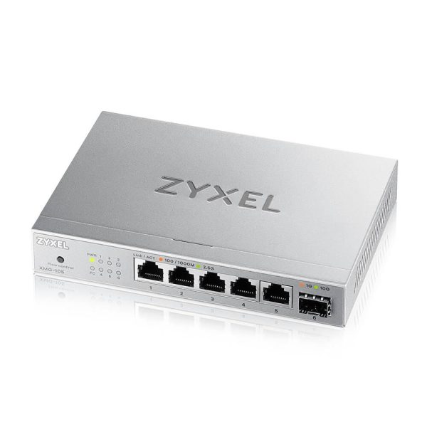 Суич ZyXEL XMG-105, 5 портов 2,5Gb + 1xSFP+, неуправляем 3