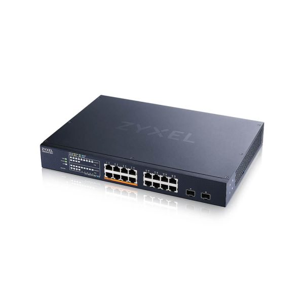 Суич ZyXEL XMG1915-18EP, 16-портов, 2x SFP, Gigabit, Управляем, , PoE 3