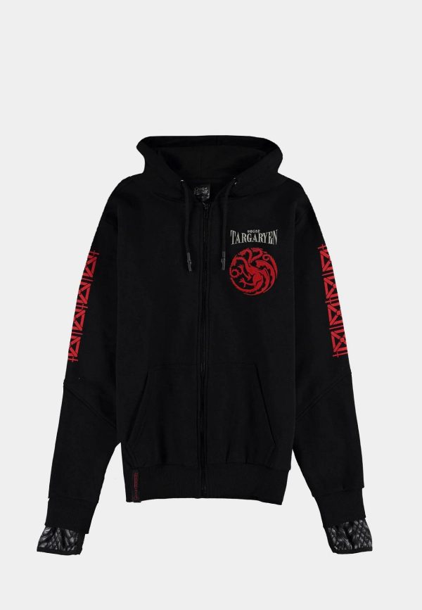 Суичър DIFUZED GOT - House Of The Dragon - Men's Hero Item Zipper, 2XL 1
