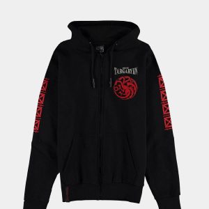 Суичър DIFUZED GOT - House Of The Dragon - Men's Hero Item Zipper, XL 1