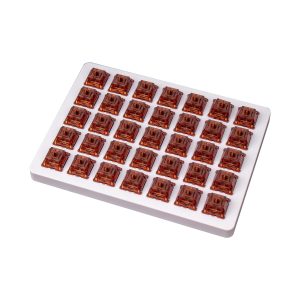 Суичове за механична клавиатура Keychron Gateron Phantom Brown Switch, Комплект 35 броя 1