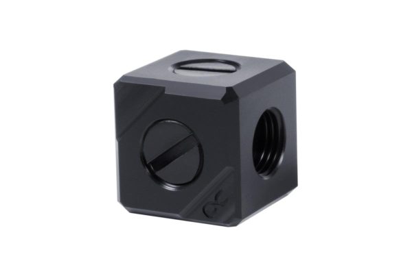 Терминал за свързване Alphacool Eiszapfen, G1/4 IT, 5 посочвен, Черен 3