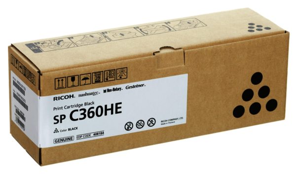 Тонер касета Ricoh SPC360HE, 7000 копия, Черен 2